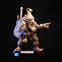 goblin looter toys & games monster rpg miniature tabletop wargame 3d print model - Mito3D