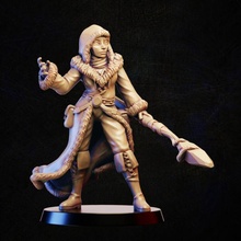 frost mage toys & games female player rpg woman character miniature tabletop wargame sorceress enchantress frostmage 3d print model - Mito3D