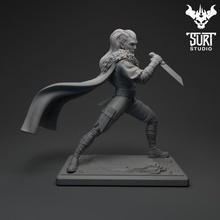 dark elf toys & games art figure figurine viking miniature norse 3d print model - Mito3D