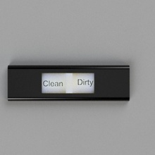 minimal clean dirty indicator cool kitchen minimalist household switch organization dishwasher laundry interesting 3d print model - Mito3D
