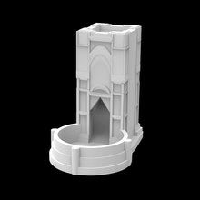 ex09 classic france supportless cool dice tower toys & games dnd 3d print model - Mito3D