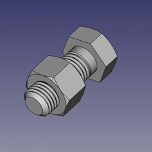 m16 bolt nut gadget tools bolts 3d print model - Mito3D