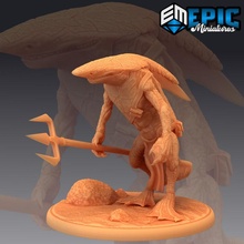 Werhai Dreizack Land schüren Hai Wasser Monster Spielzeuge Spiele Fantasie Fisch mittelalterlich Rollenspiel Meer Kriegshammer Feind Tischplatte 3d print model - Mito3D