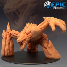 yaşayan yanardağ yaşlı lav temel Antik Dünya titan oyuncaklar oyunlar fantezi Ortaçağa ait canavar rpg Warhammer düşman masaüstü zindan 3d print model - Mito3D