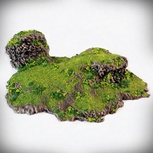 twins outcropping - dynamic hills terrain set toys & games fantasy rpg wargaming warhammer scifi dnd scatter 3d print model - Mito3D