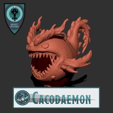 cacodaemon demon daemon d&d pathfinder cacodemon 3d print model - Mito3D
