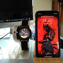 Samsung reloj s3 frontera estante soporte 3d print model - Mito3D