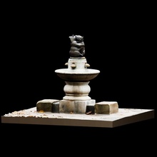 orso potabile Fontana hyde parco scansione hydepark 3dprintable orsi 3d print model - Mito3D