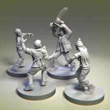 albert's stand toys & games apocalypse zombies 28mm zombicide walking dead survivors days 3d print model - Mito3D