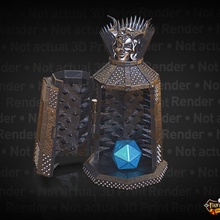 iron maiden dice jail - support free store rpg support-free supportless torture no-supports dnd trapped ironmaiden dungeons-and-dragons fatesend fates-end dicejail dice-jail role-playing-games iron-maiden 3d print model - Mito3D