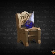 chair shame dice jail - support free rpg support-free supportless roll no-supports dnd dunce dungeons-and-dragons fatesend fates-end role-playing-game dice-roll dicejail dice-jail diceroll duncecap dunce-cap chair-of-shame 3d print model - Mito3D