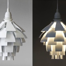 artichoke lamp shade & garden 3d print model - Mito3D