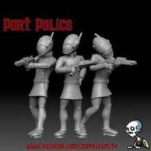 port police toys & games scifi security aliens zombiesmith 3d print model - Mito3D