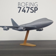 boeing 747sp -1 200 turbine aircraft airplane jet model plane airbus airliner jumbo 737 747 sp 3d print model - Mito3D