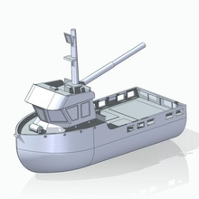 Balık tutma tekne model gemi 3d print model - Mito3D