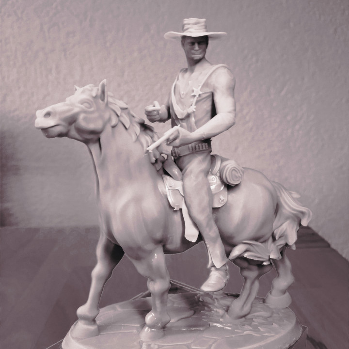 trinity horseman wild west 3D print model - Mito3D