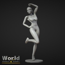 josephina passos - witchcraft & wizardry toys games female figurine girl human lady roleplay rpg sexy wizard women miniature witch dancer tabletop boobs painter dnd pathfinder busty 3d print model - Mito3D