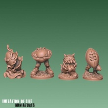 magic balls toys & games ball bowl football blood chaos bloodbowl guild familiar supported 3d print model - Mito3D