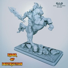 rider destruction toys & games war warrior horseman destructor 3d print model - Mito3D