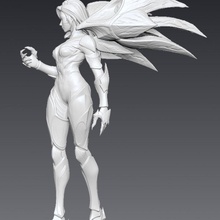 lega leggende kai 39 sa figura ragazza 3dprint lol League of Legends kaisa 3d print model - Mito3D
