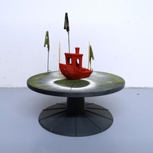peinture supporter plaque tournante table cure dent aérographe rotin 3d print model - Mito3D