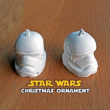 stormtrooper christmas tree ornament & garden movie soldier star starwars white wars holiday 3d print model - Mito3D