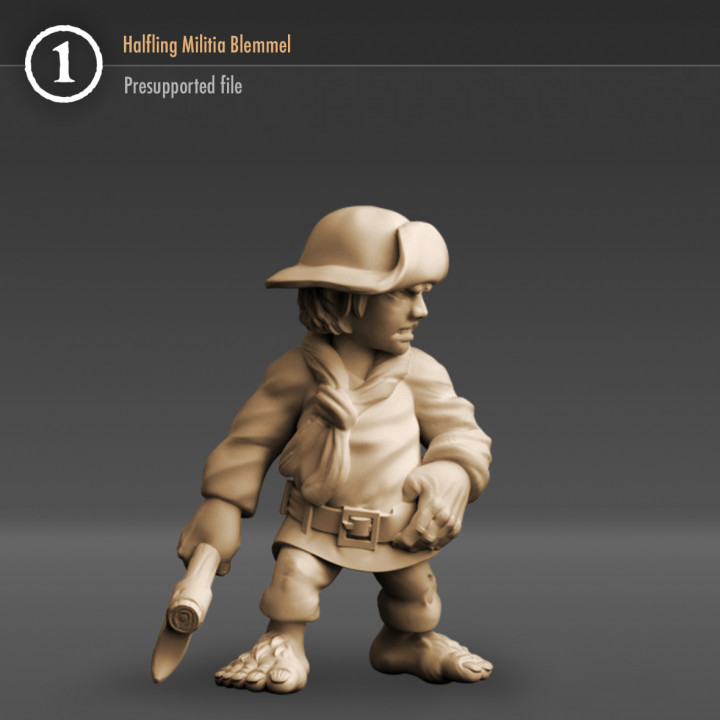 halfling militia 3D print model - Mito3D