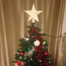 elegant star christmas topper & garden decoration supportfree christmastree 3d print model - Mito3D
