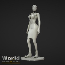 joanne bogsurge - witchcraft & wizardry female figurine girl human lady roleplay rpg sexy wizard women miniature mage tabletop boobs beauty dnd role-playing pathfinder busty 3d print model - Mito3D