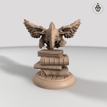 hollyphant book candle miniatures books elephant flying flight library candlekeep 3d print model - Mito3D