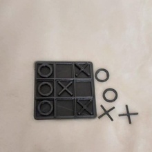 tic tac toe game board travel-size 3d print model - Mito3D