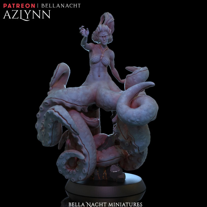 azlynn creature monster ocean sea water octopus tentacle ursula tentacles deep cecaelia 3D print model - Mito3D