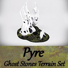 pyre ghost stones terrain set store fantasy rpg wargaming warhammer supportless scifi tabletop dnd scatter ageofsigmar 3d print model - Mito3D