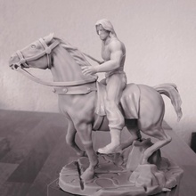 rambo horseback 3d print model - Mito3D