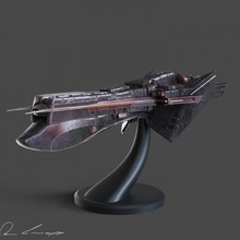 battle cruise ship spaceship starwars warhammer startrek starcraft 3d print model - Mito3D