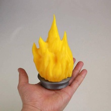 christmas flame tree topper & garden xmas ricorn 3d print model - Mito3D