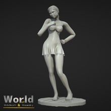 teodora sonky - witchcraft & wizardry toys games female figurine human lady rpg sexy wizard women miniature witch tabletop boobs painter dnd pathfinder busty nighties girld role lay unerwear 3d print model - Mito3D