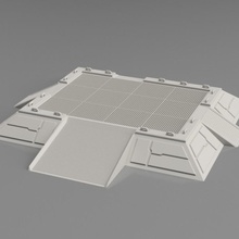 modular platform - ramp grids modules toys & games tabletop platfomr 3d print model - Mito3D