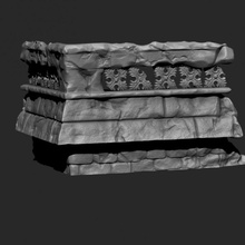 base cornice building dungeons figurine mini warhammer miniature collectibles tabletop wargame rocks dnd pathfinder 3d print model - Mito3D