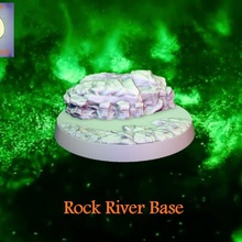 rock río base juguetes juegos martillo guerra agua juego mesa d20 warhammer40k lava tóxico desperdicios 3d print model - Mito3D