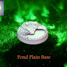 pond plain base toys & games alien environment space water rock 40mm waste lava toxic decorated 3d print model - Mito3D