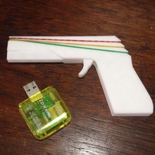 mini caoutchouc bande pistolet jouet 3d print model - Mito3D