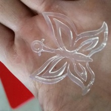 papillon pendentif bijoux 3d print model - Mito3D
