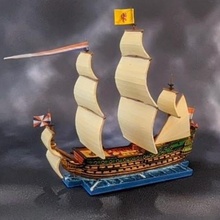 english rate hms prince store fdm resin wars 1st 17th century 1 600 anglo-dutch 1-600 3d print model - Mito3D
