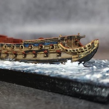 Inglés 70 gun ship of the line hms resolución Tienda guerra guerras 17th siglo 1 600 anglo dutch 3d print model - Mito3D