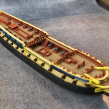 francês fragata Hermione 32 armas fdm navio resina concorde 1 700 Lafayette 3d print model - Mito3D
