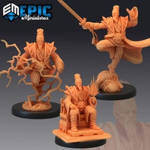 jade emperor set chinese deity journey west god collection boss fantasy medieval monster rpg warhammer enemy tabletop dungeon asian dnd pathfinder npc 3d print model - Mito3D