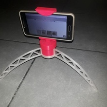 spider tripod mobile phone holder design work deco 3d print model - Mito3D