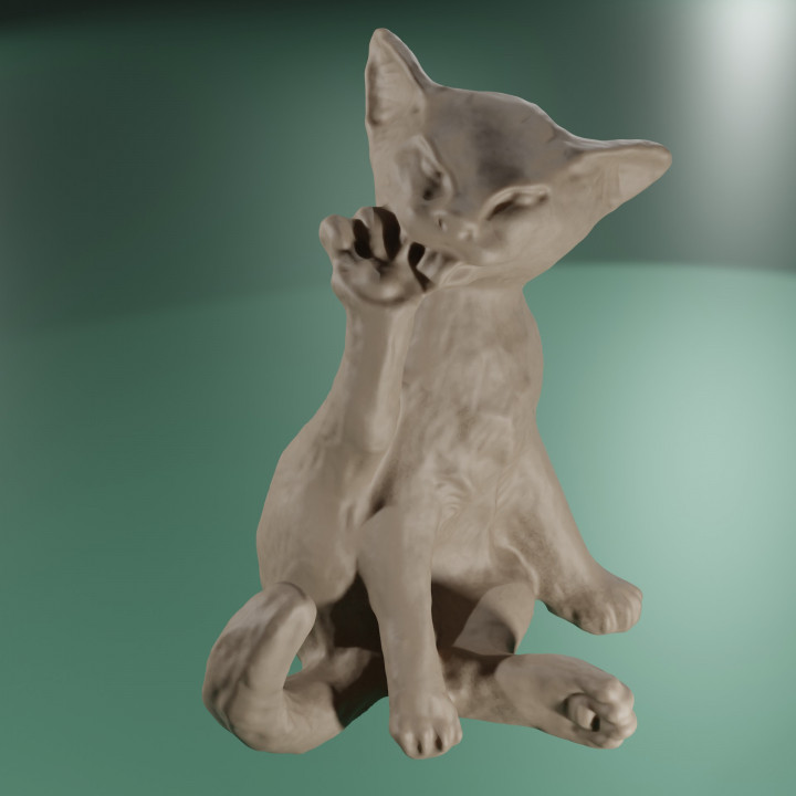 bavarder sphinx + poly boutique animal chat poignées 3D print model - Mito3D