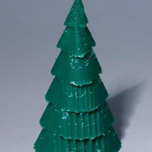 layered xmas tree & garden 3d print model - Mito3D